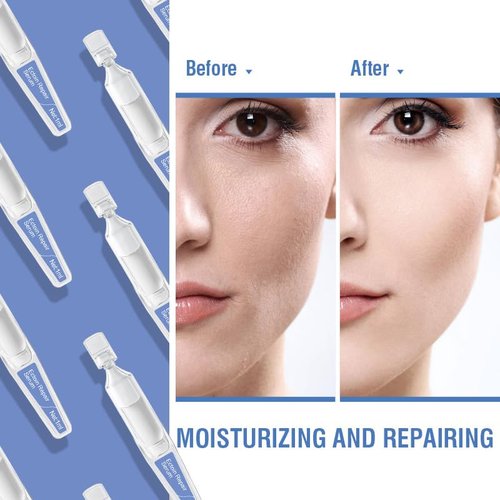 BACHERI Ectoin Repair Face Serum Ampoules # 30 Pcs/Box - Deep Moisture & Anti-Aging Serum with Beta-Glucan, Glycerin, and Hyaluronic Acid – Hydration, Soothes & Protects All Skin