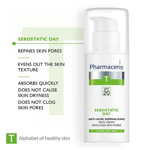 Pharmaceris T SEBOSTATIC DAY hydrating sebum normalizing face cream SPF 20 (50 ml) by Pharmaceris T - Dr. Irena Eris