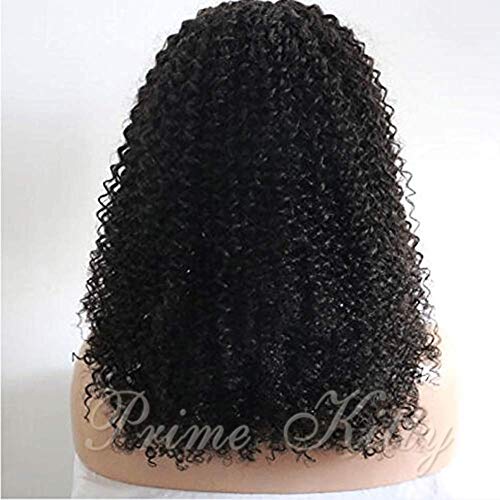 1X4 U Part Human Hair Wigs with Baby Hair 9A Virgin Brazilian Human Hair Wig Deep Curly Middle Opening Glueless 1X4 U Part Wig for Black Women Wavy Wig 150% Density Natural Color 16 Inch
