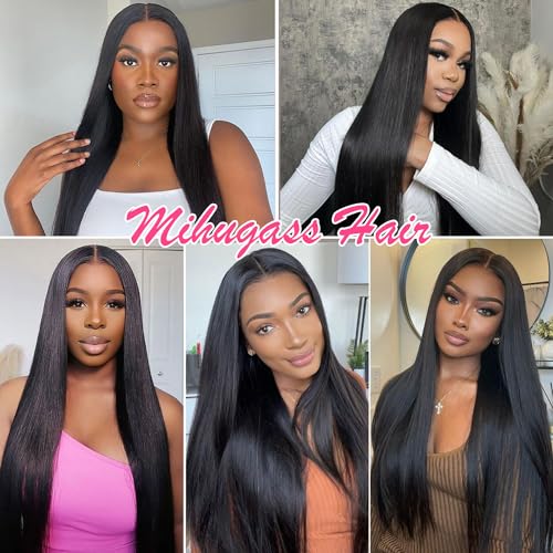 Injected Clip in Extension Human Hair Invisible Clip Ins for Women Brazilian Injected Clip ins Human Hair Natural Color 8 Pcs with 18 Clips 120g/Set (22 inch)