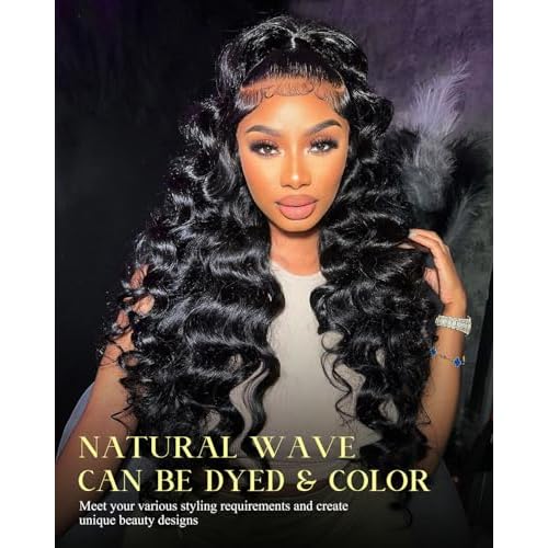Arabella 6X5 Wear and Go Glueless Wigs Human Hair Pre plucked Pre Cut + High Density 220% Salon-Quality Loose Deep Wave Closure Wigs Human Hair Pre Plucked Pre Bleached Pre Cut Glueless Wig£¨22Inch£©