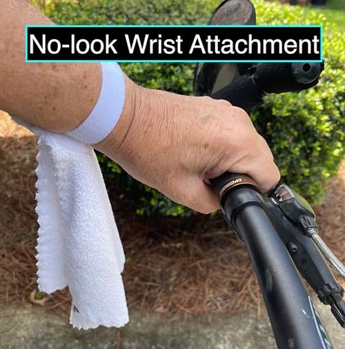 No Sweat Ride Rag Will Keep Burning Sweat Out of Your Eyes, and Off Your face; Providing Cooling Relief Right at Your fingertips; The Ideal Gift for Cyclists.