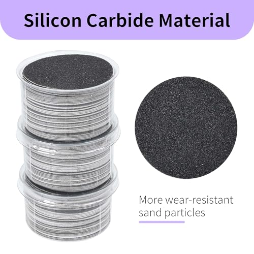 120PCS Fine 180 Grit Replaceable Sandpaper Discs for Electric Foot Callus Removers - 42mm Ultra-Soft Foot File Refills - Gentle Polishing & Baby-Smooth Finish
