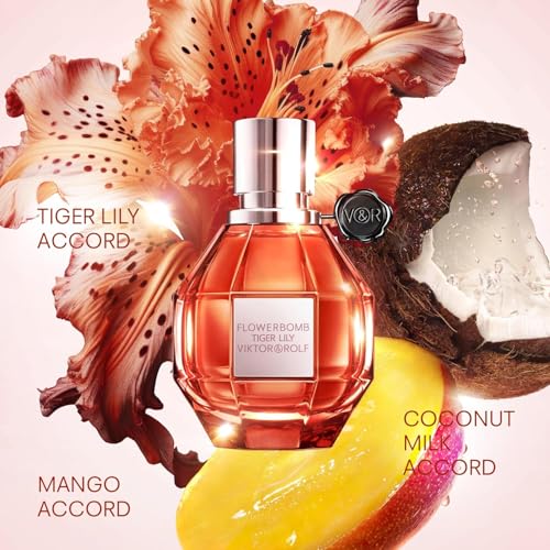 Viktor&Rolf - Tiger Lily Eau de Parfum - Women's Perfume Travel Holiday Gift Set - Floral, Ambery, & Fruity - With Notes of Coconut & Mango - Full Size, 1.7 Fl Oz & Travel Size, 0.3 Fl Oz