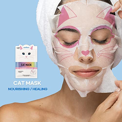 Epielle Character Face Mask Wave & Wild 12 Pack, Fun & Effective Korean Skin Care, Spa Party Favors, Stocking Stuffers, Birthday Gifts for Women, Thanksgiving Essentials