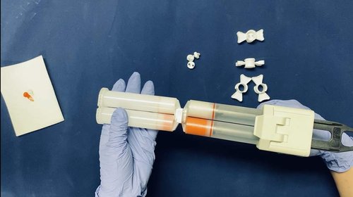 EZ VPS Connector 1:1 Ratio Dental Impression Material Transfer Connector (5 Ribbon Holders + 100 Transfer Connectors)