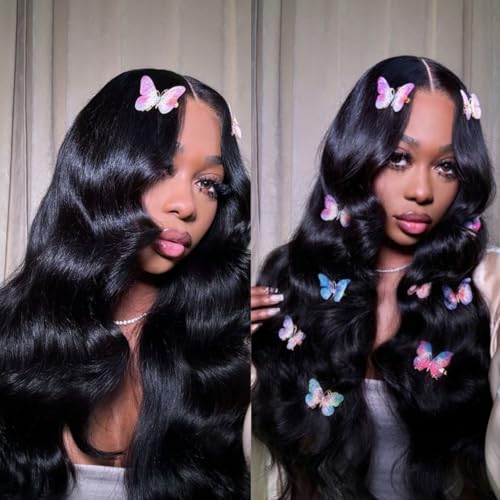 Feather Crochet Hair Pre Looped Crochet Human Hair Curly For Black Women Pre Separated Knotless Crochet Hair Human Hair Body Wave 22Inch 120g