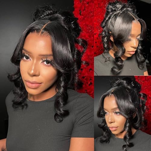 Arabella 360 Lace Front Wigs Human Hair 210% Density 360 Body Wave Human Hair Wig Pre Plucked with Baby Hair Full Lace Wigs Human Hair Natural Color (22inch, 360 Natural Color)