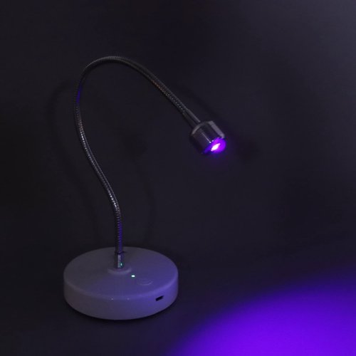 LAJS UV LED Nail Lamp, 3W USB Gel Curing Light with 360 Rotatable Gooseneck, 60S Timer for Salon and Home Use (LAJS5d4)