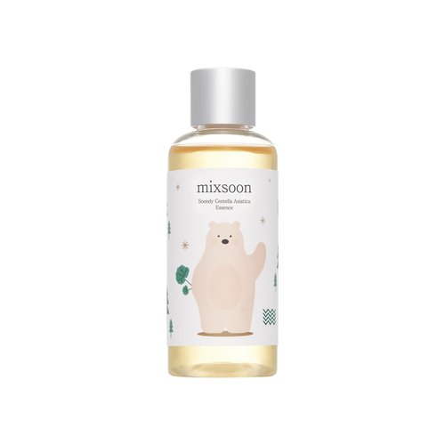 mixsoon Soondy Centella Asiatica Essence-Soothing, Calming and Hydrating for Face, Jeju Island Cica Extracts, Gentle Formula for Balanced, Healthy Skin 100ml / 3.38 fl.oz. Korean Glass Skin Care