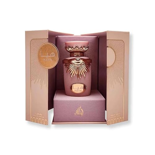 Lattafa Haya Eau de Parfum Spray for Women, 3.4 Ounce