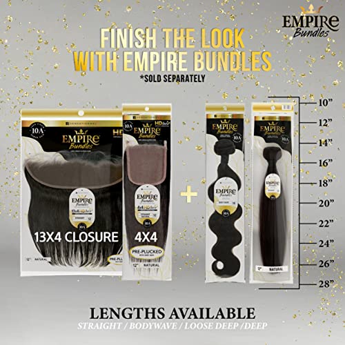 Sensationnel Empire Bundles- Straight 10a Tangle Shed Free Human Hair for Weaving and Sew in Styles - 1 pack (18 inch, NATURAL)
