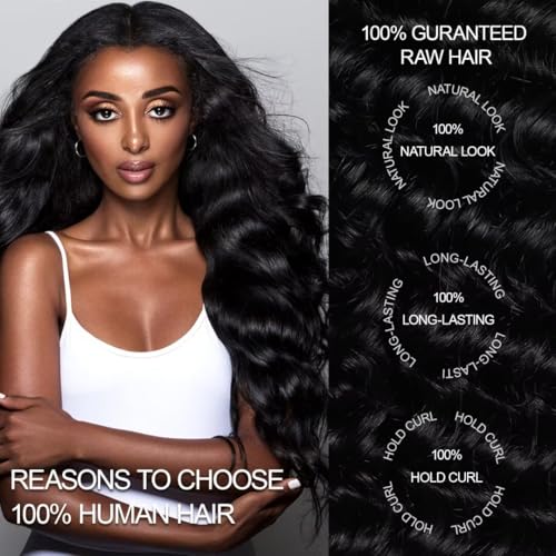 Iwish Raw Bundles Human Hair Body Wave Thick Ends No Tangle Shedding 12A Raw Indian Hair Bundles 16 18 20 Inches Natural Black Color 1B Weave Bundle Human Hair 3Pcs/Lot