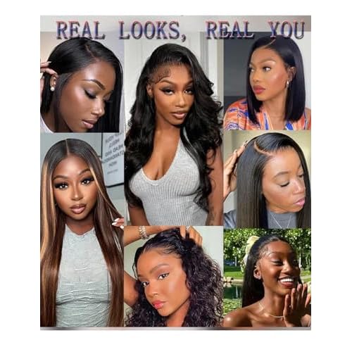 28 Inch Water Wave Lace Front Wigs Human Hair 180 Density 13x6 HD Lace Front Wigs Human Hair Pre Plucked Deep Curly Glueless Wigs Human Hair for Black Women (13x6 water wave front wigs, 28 Inch)