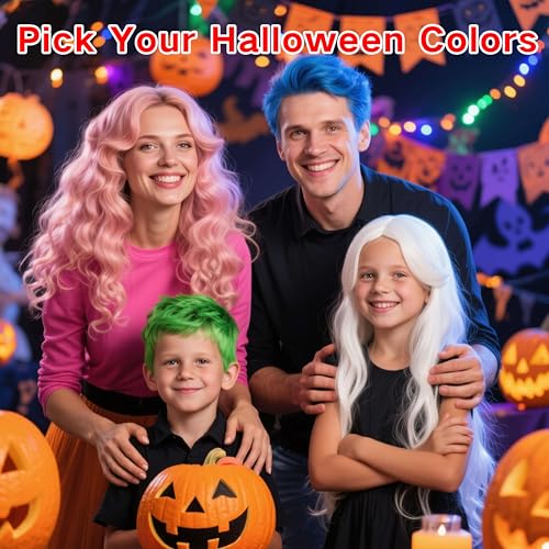 White Temporary Hair Color Dye for Adults Kids,Washable Halloween Temporary Hair Dye for Frankenstein Cosplay,Instant DIY Hair Coloring Gel Cream for Makeup Carnival Birthday Party