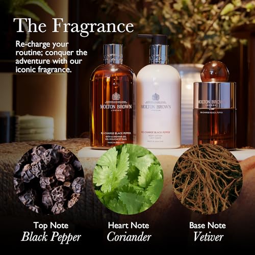 Molton Brown Re-Charge Black Pepper Luxury Scented Candle (Triple Wick), 21.16 oz.
