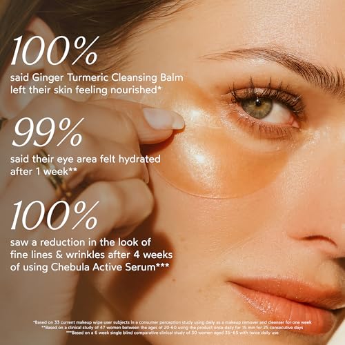 True Botanicals Collagen Boosting Essentials Set |Increase Hydration, Treat Fine Lines & Wrinkles | Contains Ginger Turmeric Cleansing Balm, Chebula Active Serum, & Chebula MultiCorrective Eye Patches