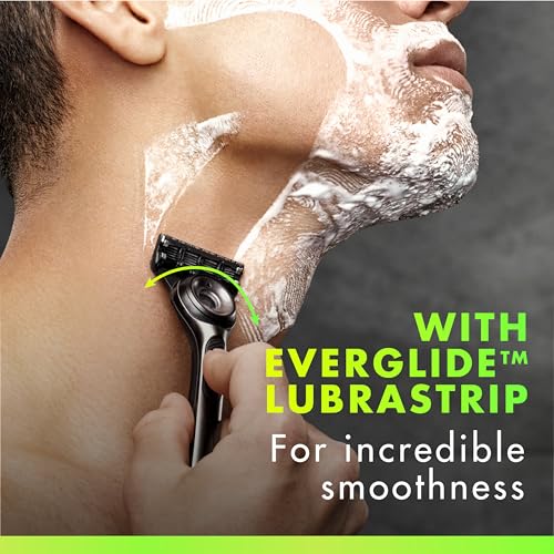 GilletteLabs Razor Blade Refills, 12ct Razor Cartridges, Razor Refills for Men Compatible with GilletteLabs Exfoliating Bar Razor and Heated Razor