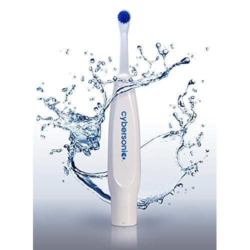 Cybersonic Classic Electric Toothbrush, Rechargable Power Toothbrush with Complete Dental Care Kit Including Tongue Scraper and Floss Heads