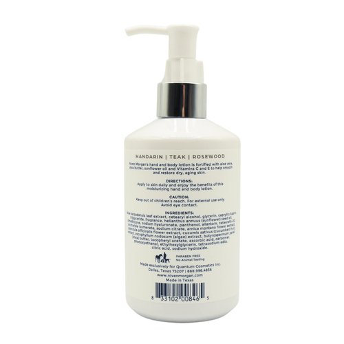 Niven Morgan Mandarin, Teak and Rosewood Hand and Body Lotion 10.5 Fl Oz / 310 mL