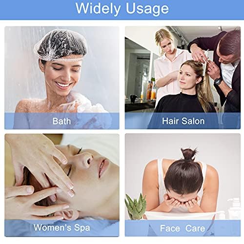 150 PCS Upgrade Disposable Shower Caps. Ceizioes Waterproof Hair Bath Caps. Thickening Shower Cap for Women Kids Girls. Hotel and Hair Salon. Travel Spa. Home Use Beauty Salon