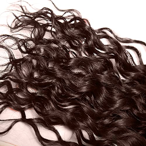 #4 Chocolate Human Hair Bundles Water Wave Bundles 34 34 34 Inch Brown Unprocessed Brazilian Virgin Hair 3 Bundle 50 Gram Per Bundle Deals Quick Weave Hair Extensions
