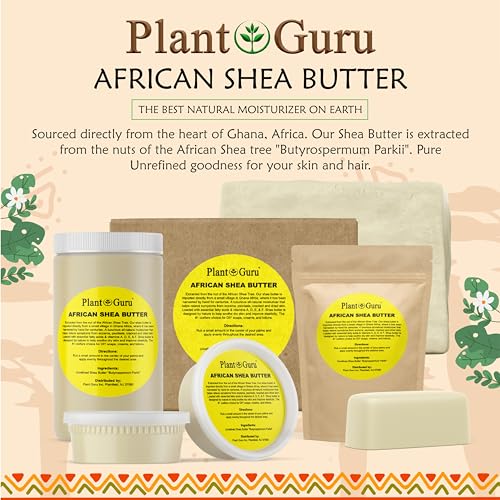 Raw African Shea Butter 2 lbs. Bar 100% Pure Natural Unrefined IVORY - Imported From Ghana - Ideal Moisturizer For Dry Skin, Body, Face And Hair Growth. Great For DIY Soap and Lip Balm Making.