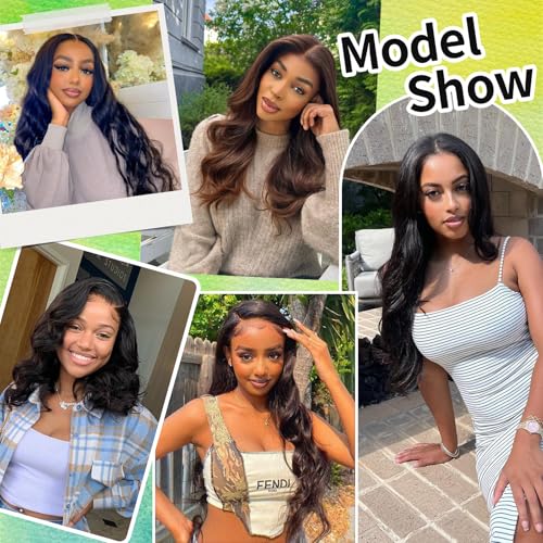 Human Hair Bundles Body Wave Light Brown, 16 Inch - 1 Bundle, Antousha Body Wave Bundles Human Hair 12A Brazilian Virgin Wavy Hair Bundles for Women