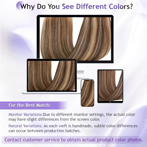 Clip in Hair Extensions Real Human Hair, 22inch 110g, 100% Brazilian Remy Human Hair Clip ins for Women, Double Weft Invisible 8pcs, #4/27 Chocolate Brown to Honey Blonde