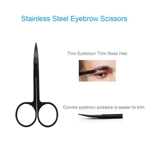 Eyebrow Razor, 5-in-1 Eyebrow Kit, Professional Eyebrow Grooming Set, Eyebrow Trimmer Set for Women and Men, Including Brow Razors Trimmer, Brush, Eyebrow Scissors, Slant Tweezers