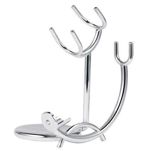 Grandslam Shaving Razor and Brush Stand, Stainless Steel Shaving Razor Holder, Compatible with Long and Short Handle Safety Razor, Straight Razor and Barber Razor