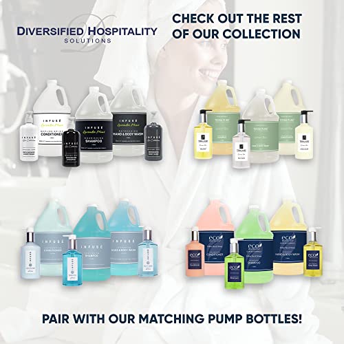 Terra Pure Infuse Hotel Hand & Body Wash | 1 Gallon | For Hospitality & Vacation Rentals to Refill Dispensers | (4 Gallons)