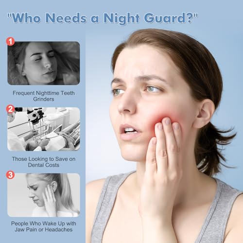 Custom Clear Mouth Guard for Nighttime Teeth Grinding & Clenching ? Comfortable Night Guard for Adults & Teens, BPA-Free Bite Guard for Sleep
