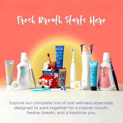 SuperMouth¢ç Tongue Scraper for Adults & Teens ? Patented Triple Action Cleaner Brush, Scrubber & Scraper Removes Odor-Causing Buildup, Fights Bad Breath, Freshens Mouth, Soft & Gentle Oral Care