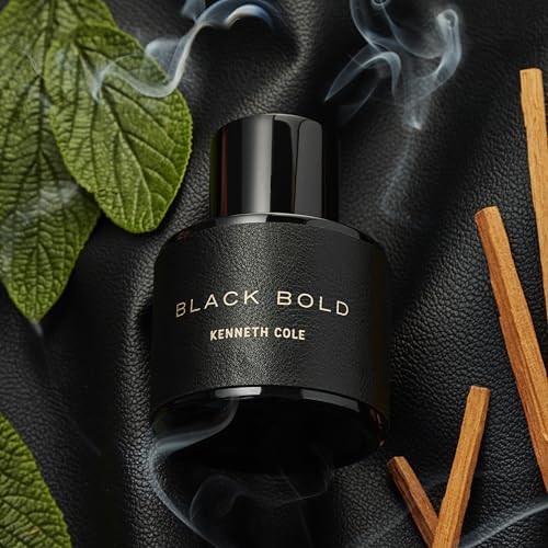 Kenneth Cole Black Bold Eau de Parfum Cologne for Men, 3.4 Fl Oz