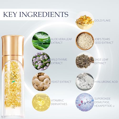 ROYAL HERB EX CREAM Face, Neck and D?collet? Moisturizer with Aloe Vera, Hyaluronic Acid, Yeast Extract and Gold, 1.76 OZ / 50g