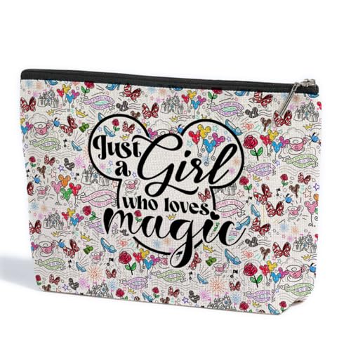 Cute Mouse Cartoon Movies Mouse Themed Gifts Magic Makeup Bag Graduation Nurse Mothers Day Birthday Animal Lovers Gifts for Girls Women Movie Gifts for Cartoon Lovers Best Friend Daughter Cosmetic Bag