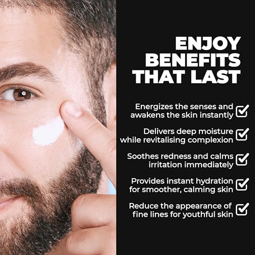 MOTTO Men's Face Moisturizer: Affordable Luxury for Refreshed Skin. ICE COLD Hydrating Cream, Lightweight & Non-Greasy for Daily Use. Soothes & Cools Instantly.