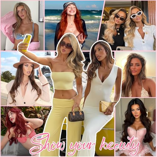 Clip in Hair Extensions Real Human Hair Body Wave 1B Natural Black Clip in 100% Brazilian Remy Human Hair Extensions 8pcs Per Set with 18 Clips Double Weft 16 Inch 90g/3.6oz