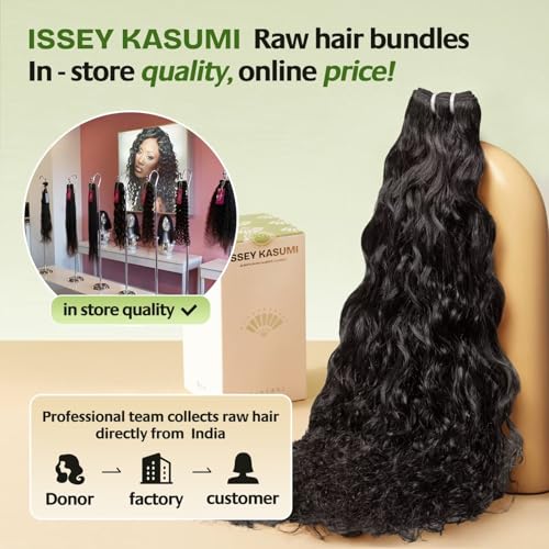 Raw Indian Human Hair Single Bundle,Triple Lifespan Than Regular Virgin Hair,In-Store Quality,Online Price! 100% Raw Indian Hair Bundles Water Wave Raw Hair Bundles 26 Inch