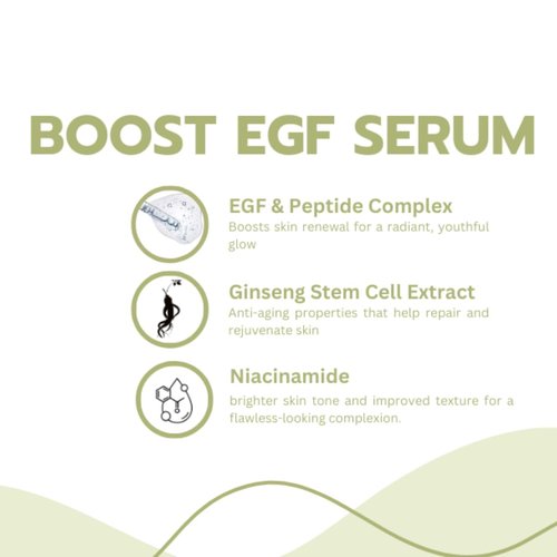 XY Professional EGF Peptides Serum For Face Skin BOOST Epidermal Growth Factor Ginseng stemcell Ampoule, KOREA Microneedling academy supplies