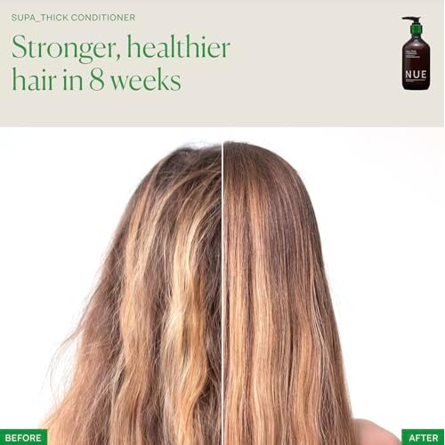 The Nue Co. SUPA THICK CONDITIONER, Supports Hair Growth and Scalp Health, Hydrating, For All Hair Types, Vegan, 8.45 fl oz