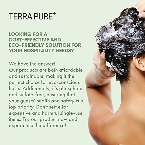 Terra Pure Hotel Shampoo | Four Gallons | Designed to Refill Soap Dispensers (Set of 4)