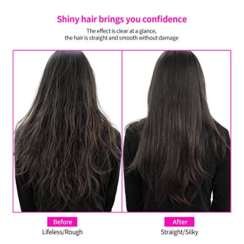 Hot Comb Hair Straightener Pressing Combs - Ceramic Electric Straightening Comb for Natural Black Beard Wigs Holiday Gift