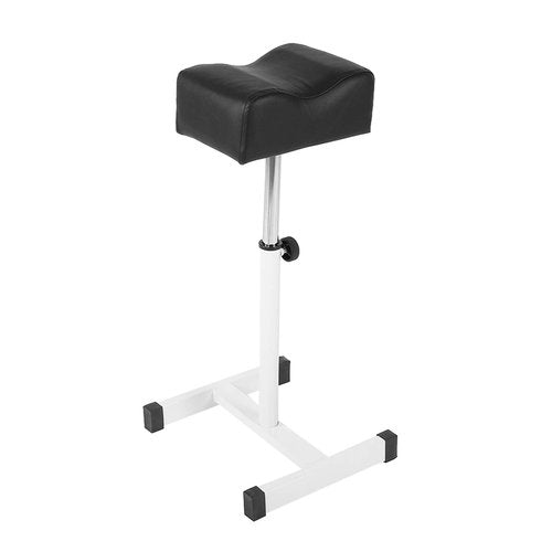 Professional Pedicure Manicure Footrest Stool Chair, Height Adjustable 15-22.4 Inches, Salon Spa Equipment