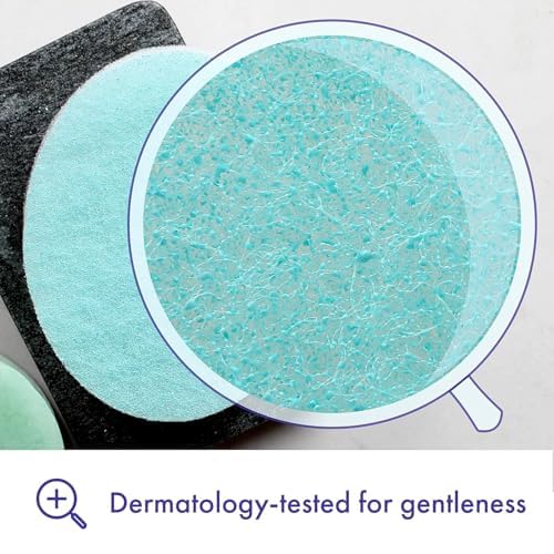 Buf-Puf Body Sponge, Bath Sponge, Dermatologist Developed, Cleanses Skin of Dirt, and Excess Oil, Reusable, Exfoliating, 6 Count