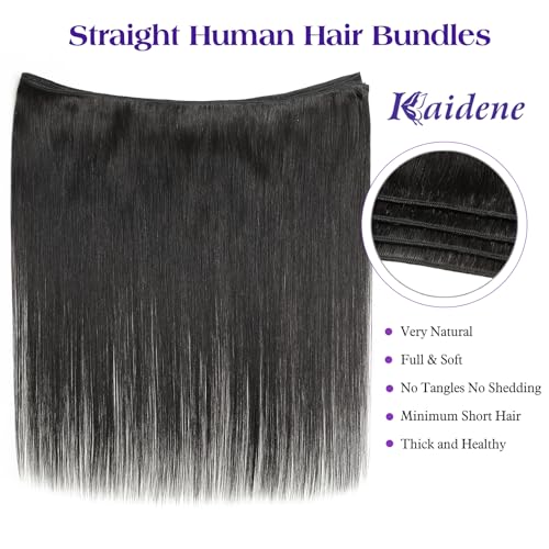 Raw Human Hair Bundles Straight Weave Bundles Human Hair 24 26 28 Inch Long Straight Virgin Hair Soft Silky Glossy Brazilian Remy Bundle Weft Human Hair Extensions