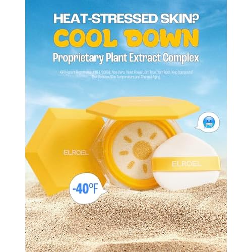 Pang Pang Big Sun Cushion Plus - Broad Spectrum SPF50+ PA++++ Korean Sunscreen Cushion for Face & Body - Hypoallergenic & Lightweight Sun Cream, No White Cast (0.88 oz)