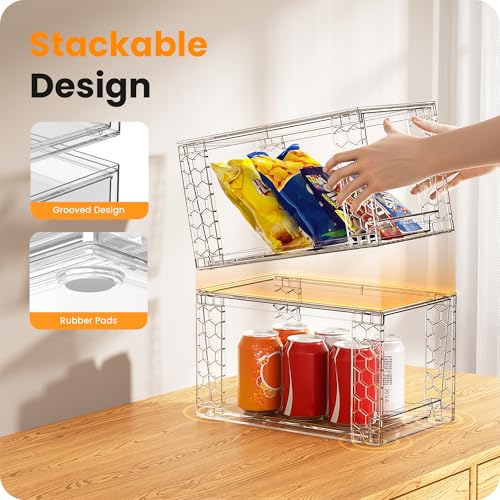 A-LuGei ¡¼????????¡½ Acrylic Stackable Drawers, 11.8" L Makeup Organizer, Bathroom Organizer and Storage, Under Sink Organizer, Plastic Storage Bins