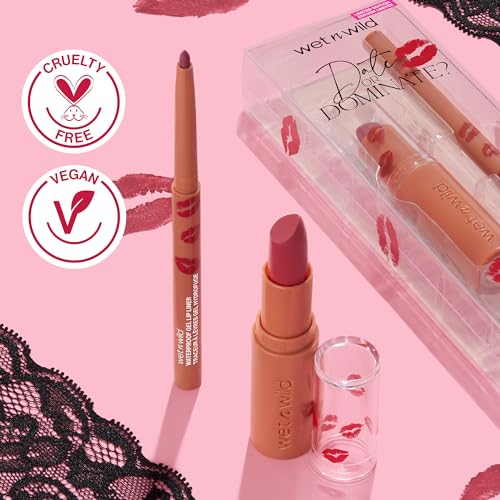 wet n wild Date Or Dominate Lipstick & Liner Set - Dominate And Burn